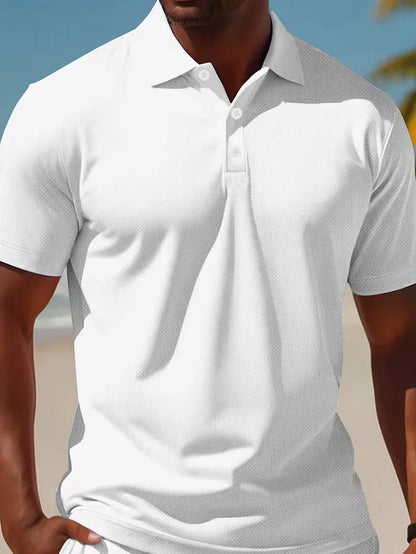 Summer clothing set with polo and shorts