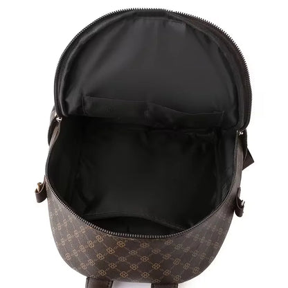 Backpack with Geometric Pattern