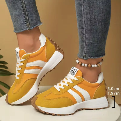 Platform sneakers with thick sole