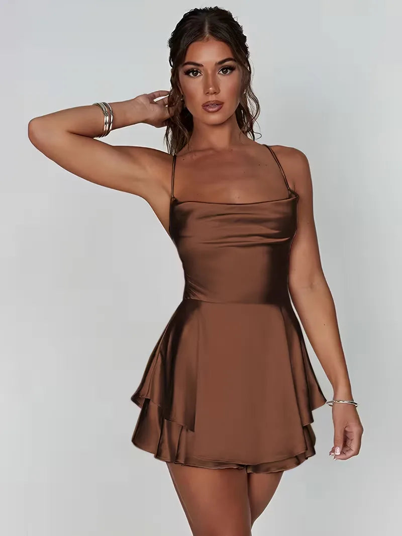 Party Dress with Spaghetti Straps