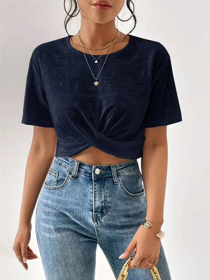 T-shirt with twist detail
