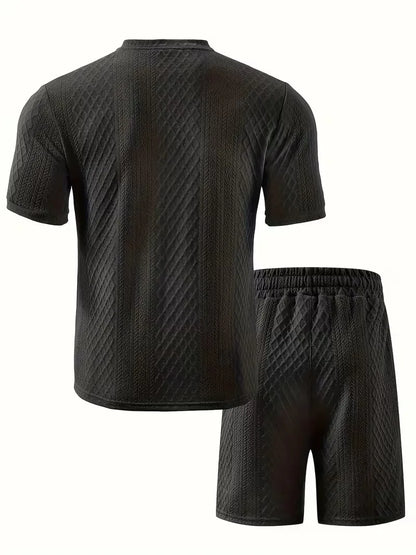 Summer Clothing Set with Jacquard Pattern