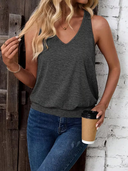 V-neck tank top