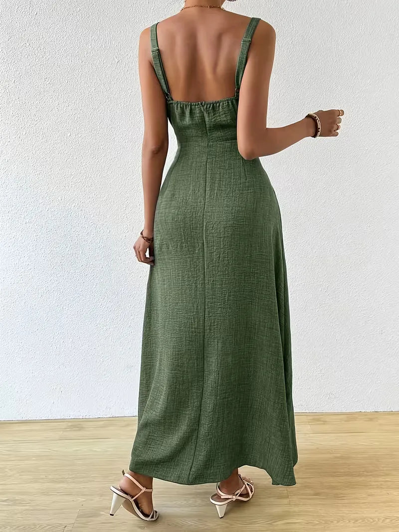 Wrap Dress with Spaghetti Straps
