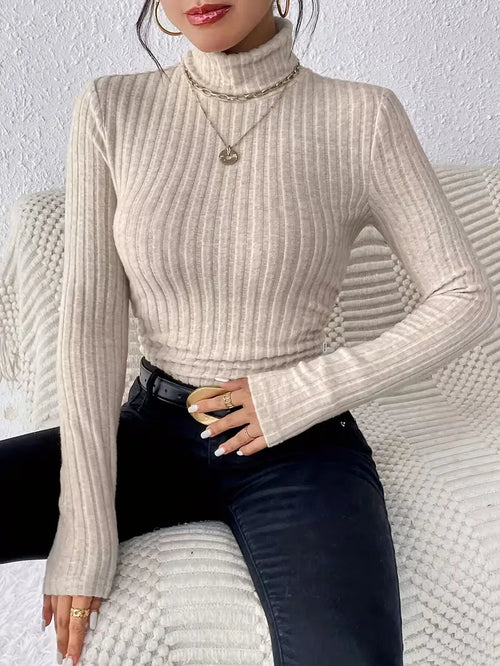 Turtle Neck Jumper with Long Sleeves