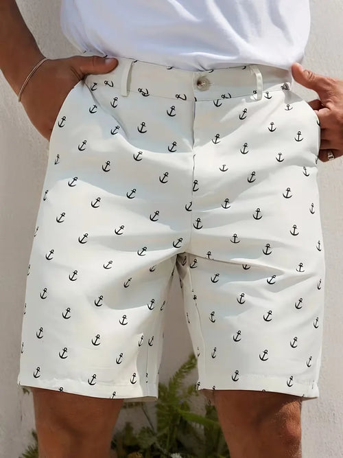 Shorts with Anchor Pattern