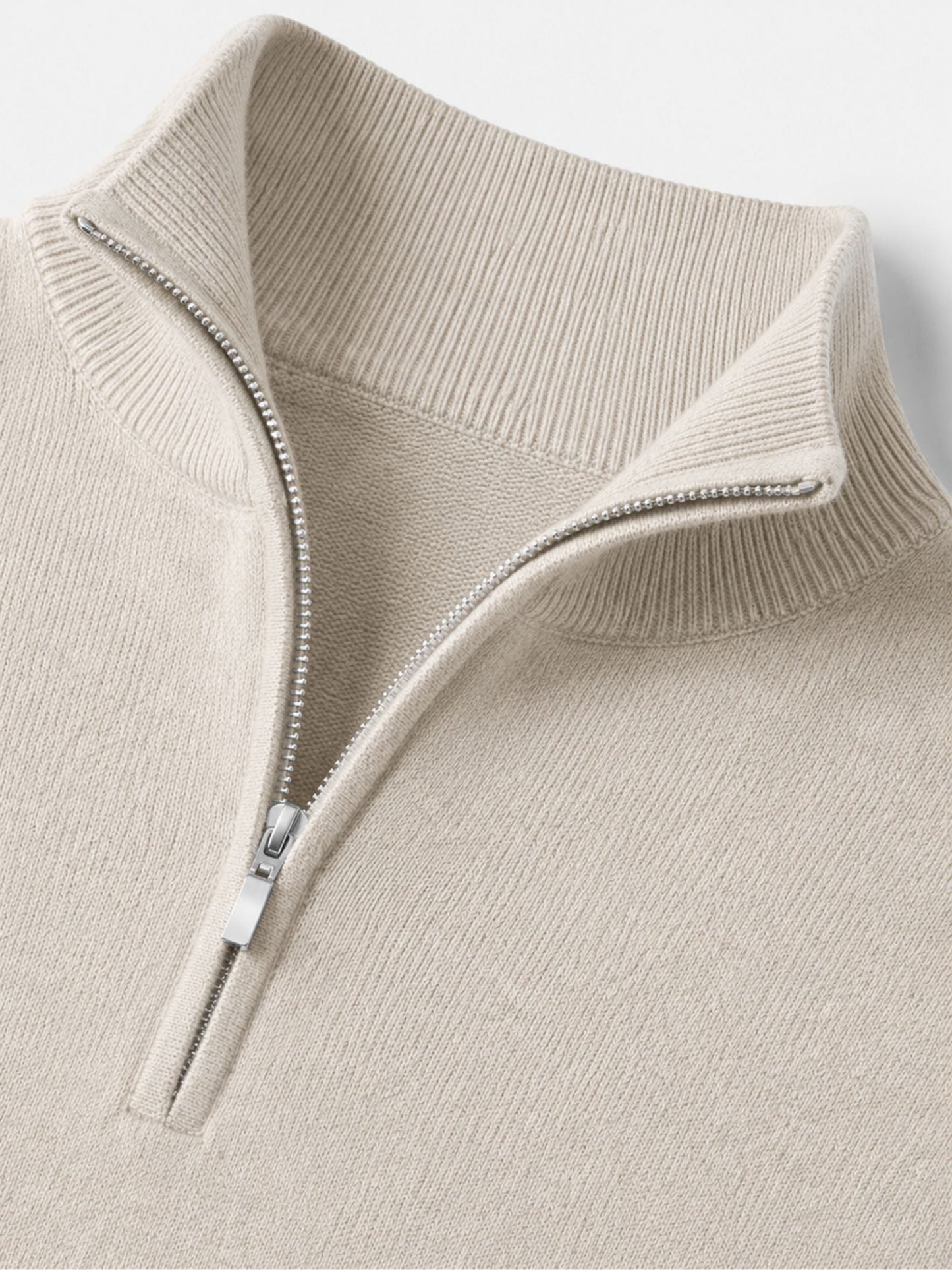 Hugo Merino Wool Men's V-Neck Jumper with Zip