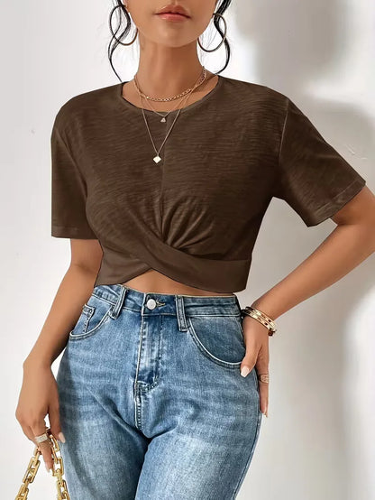 T-shirt with twist detail