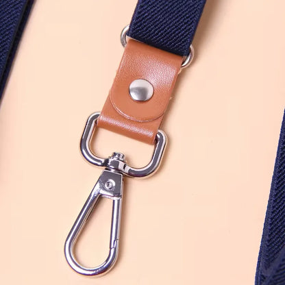 Braces with Leather Detail