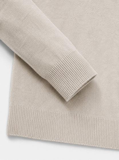 Hugo Merino Wool Men's V-Neck Jumper with Zip
