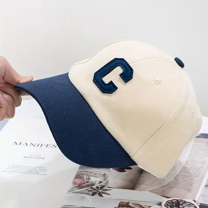 Cap with Colour Block and Large C