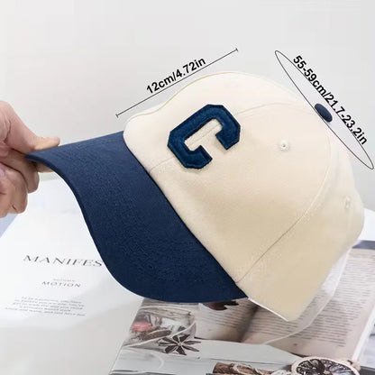 Cap with Colour Block and Large C
