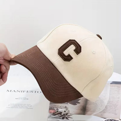 Cap with Colour Block and Large C