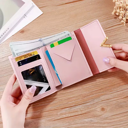 Wallet with V-shaped Closure