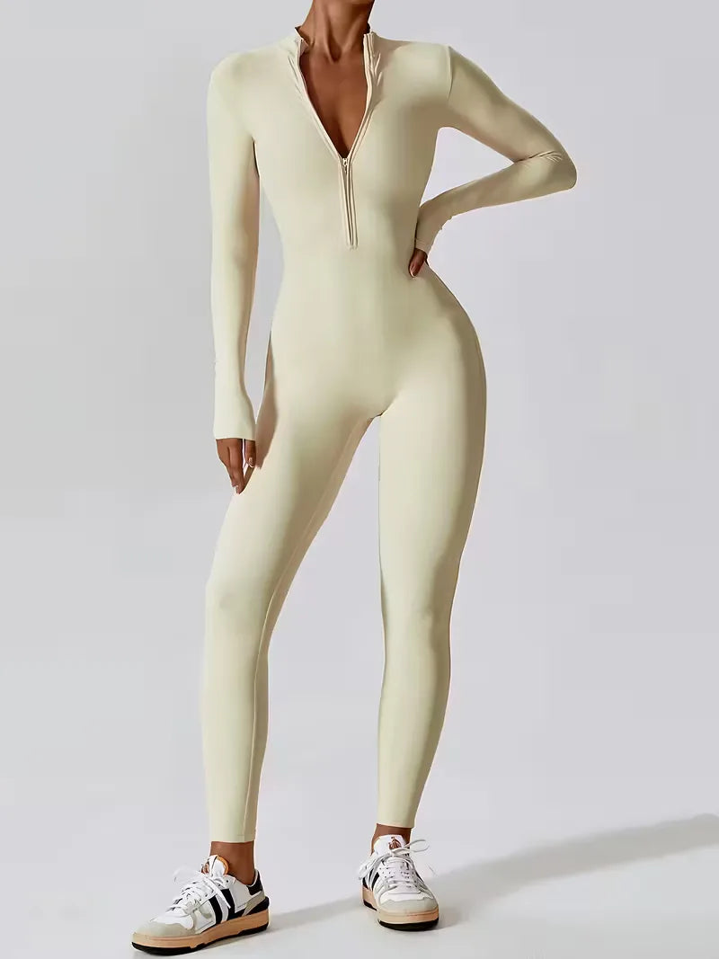 Jumpsuit with Mock Neckline