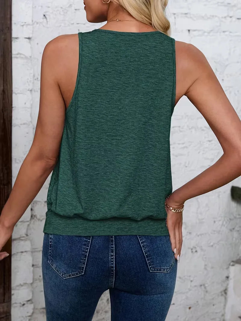 V-neck tank top