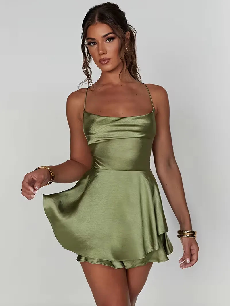 Party Dress with Spaghetti Straps