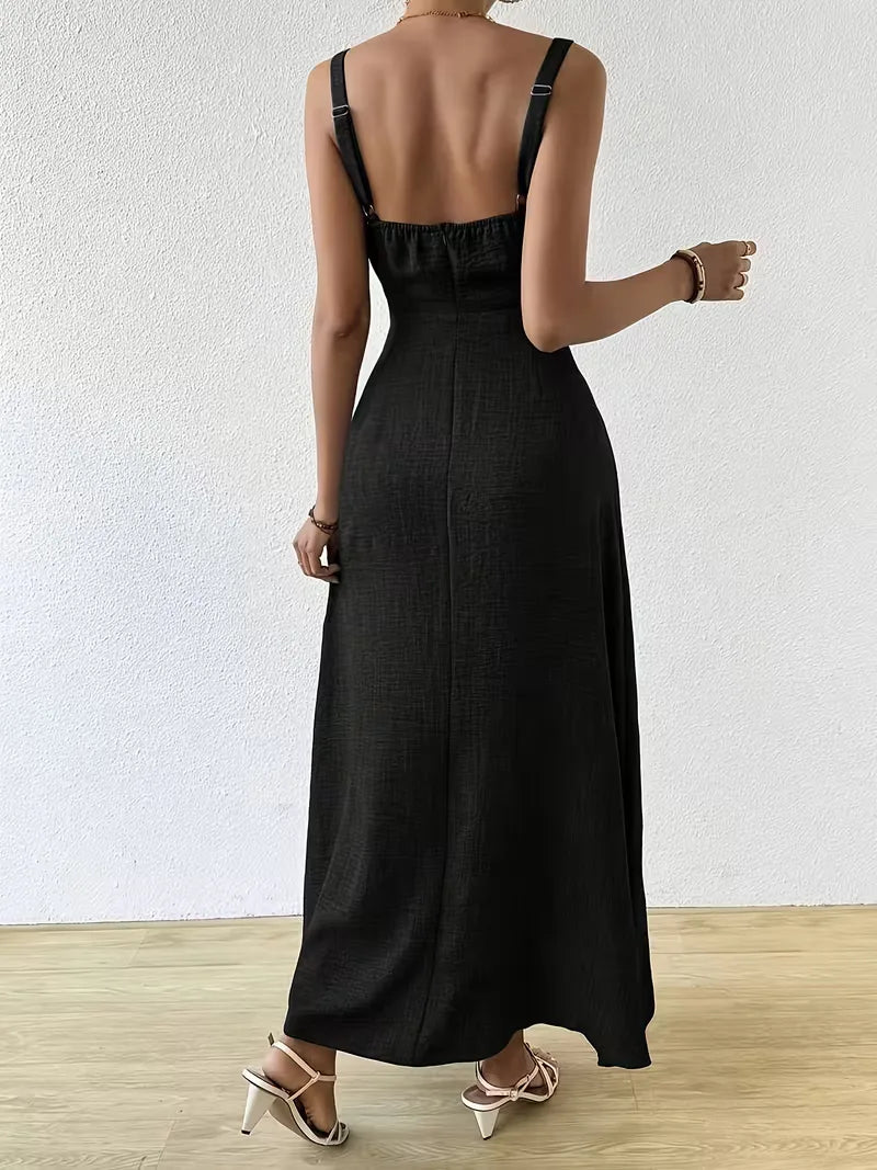 Wrap Dress with Spaghetti Straps