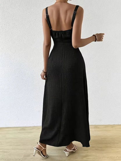 Wrap Dress with Spaghetti Straps