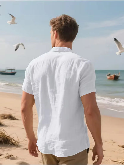 Short Sleeve Shirt with Chest Pocket