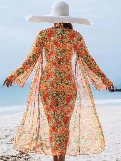 Cover-up with Halter Neck and Shorts