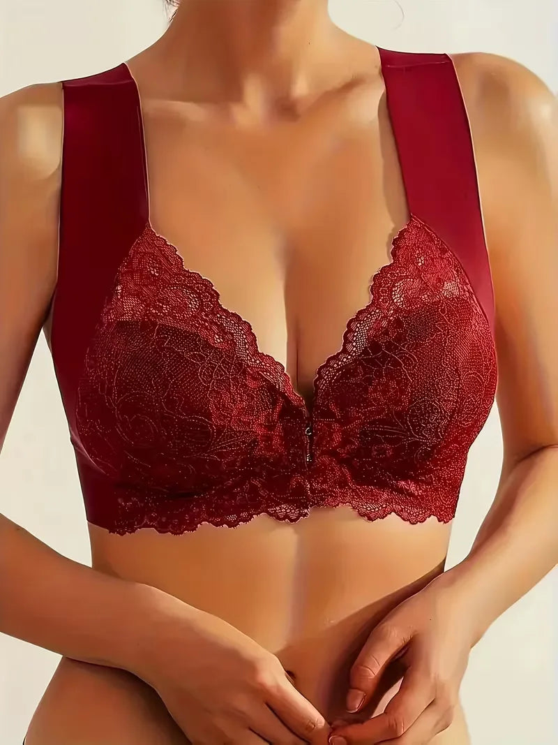 Lace Bra with Front Closure
