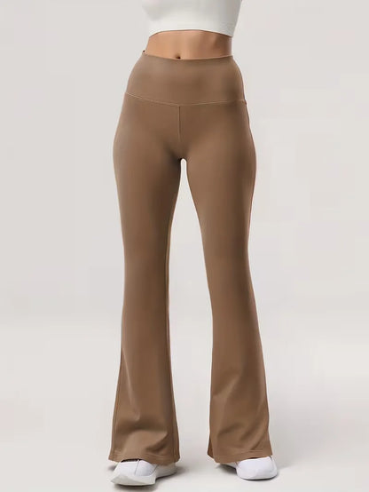 Flared Trousers with High Waist