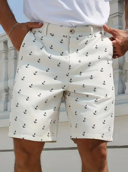 Shorts with Anchor Pattern