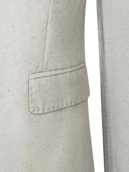 Linen suit with slim fit