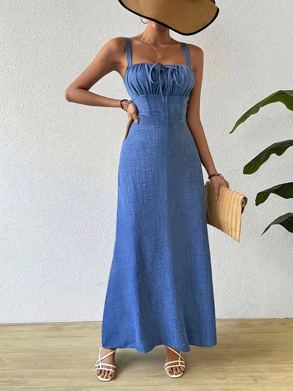 Wrap Dress with Spaghetti Straps