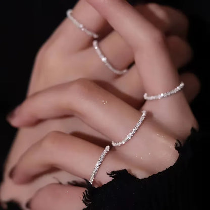 Ring set with sparkling rings