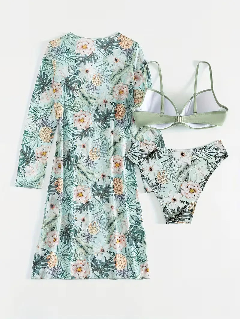 Bikini set with kimono