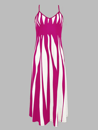 A-line dress with spaghetti straps