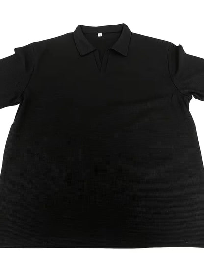 Polo with Short Sleeves and V-Neck