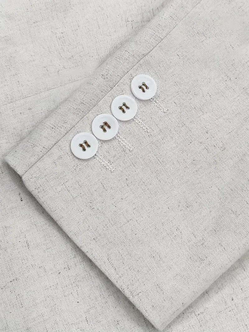 Linen suit with slim fit