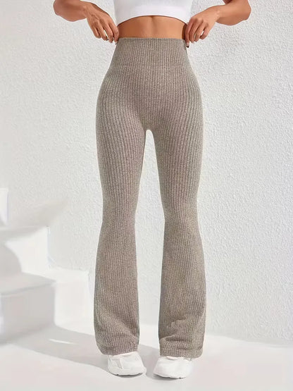 High-Waisted Flared Leggings