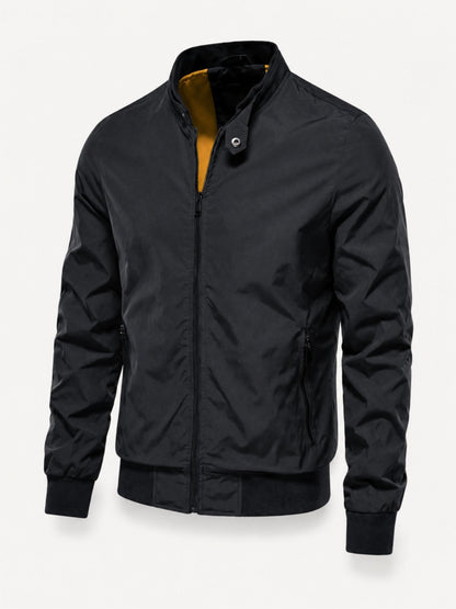 Hugo | Bomber Jacket with Stand-Up Collar and Zip Closure