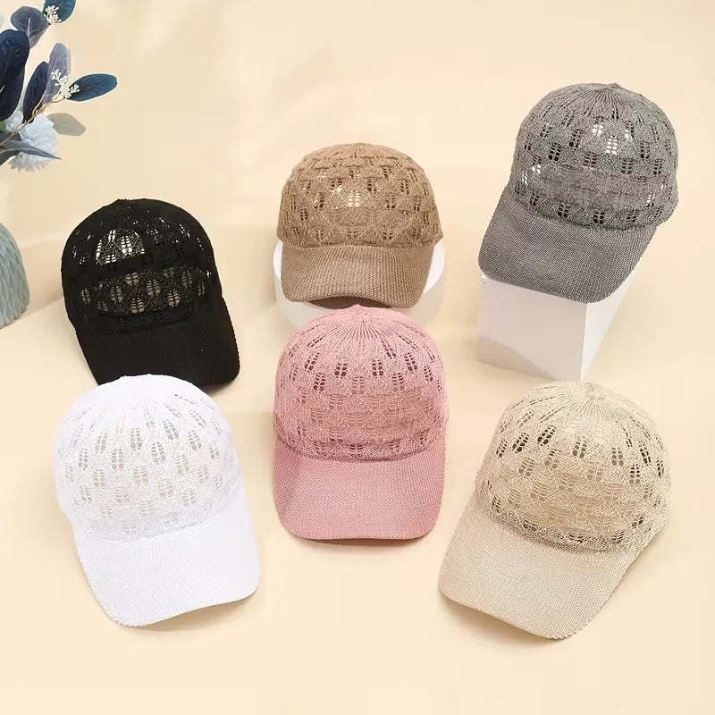 Cap with mesh design