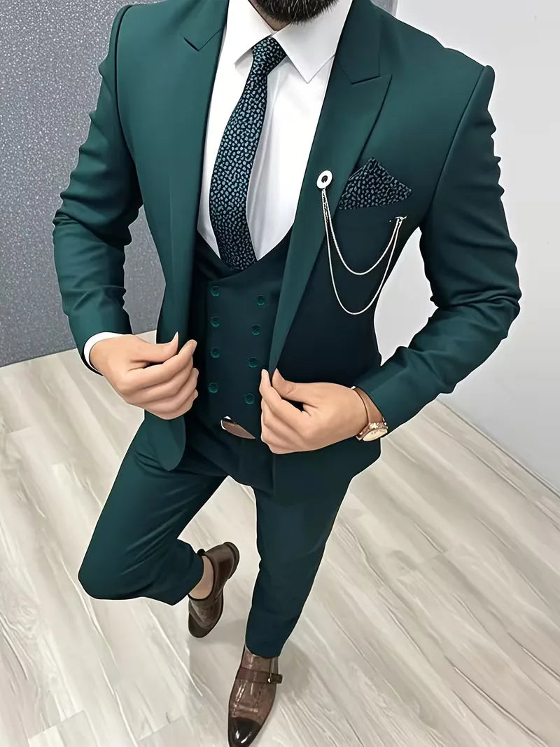 Three-Piece Slim Fit Suit