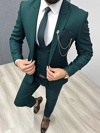 Three-Piece Slim Fit Suit