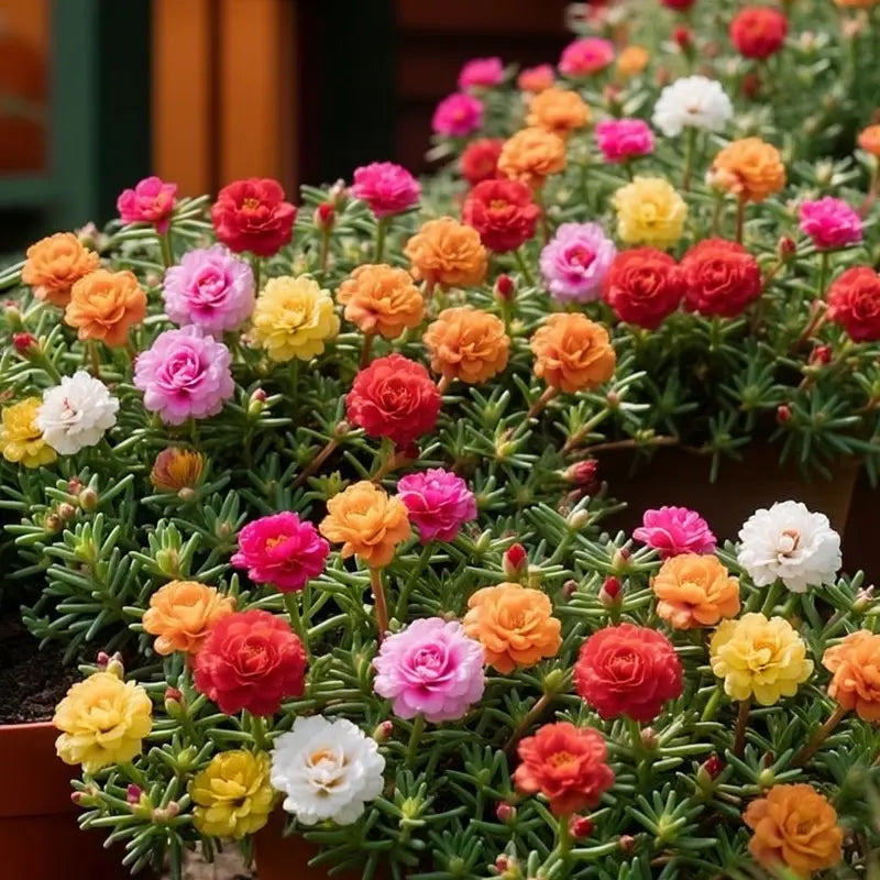 BloomBurst – Mélange de graines pour portulak d'été coloré et fleurs vivaces