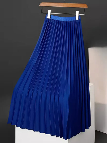 Pleated Skirt with High Waist