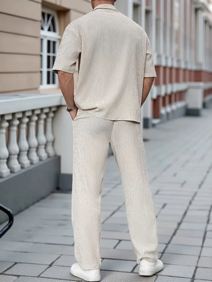 Summer Clothing Set with V-neck
