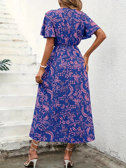 Wrap Dress with Floral Print