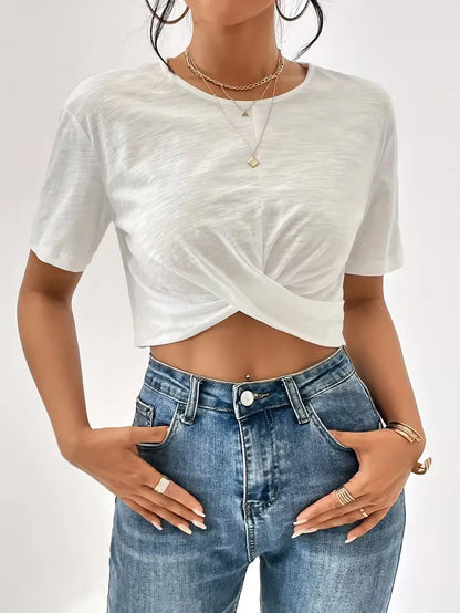 T-shirt with twist detail
