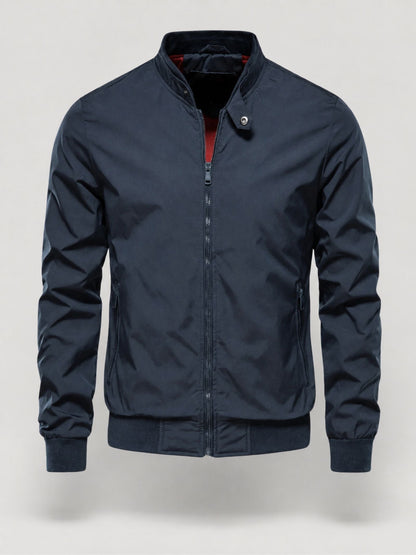 Hugo | Bomber Jacket with Stand-Up Collar and Zip Closure