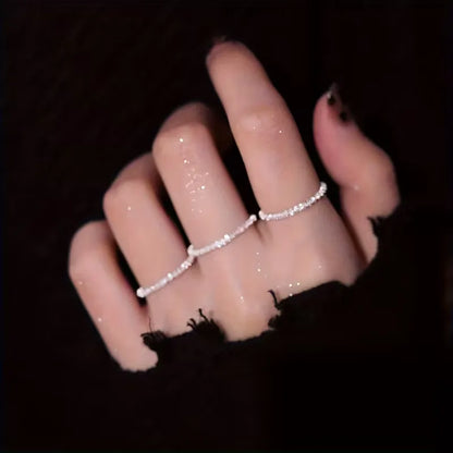 Ring set with sparkling rings