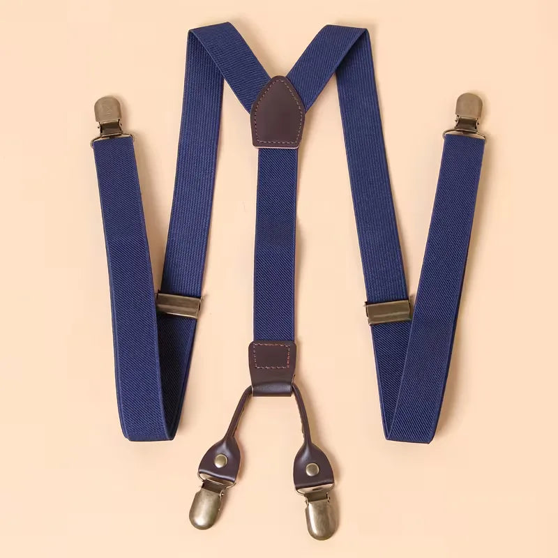 Braces with Leather Details