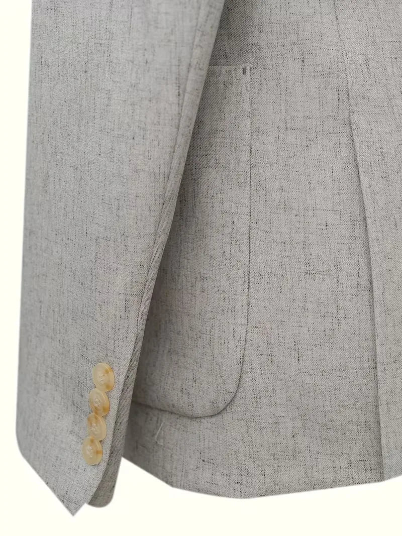 Blazer with V-neck and buttons