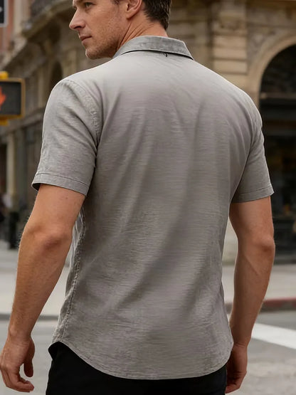 Short Sleeve Shirt with Chest Pockets